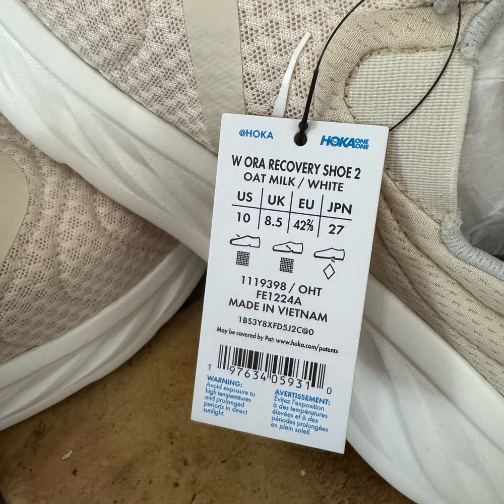 Hoka Recovery Slip on Sneakers in Oatmeal